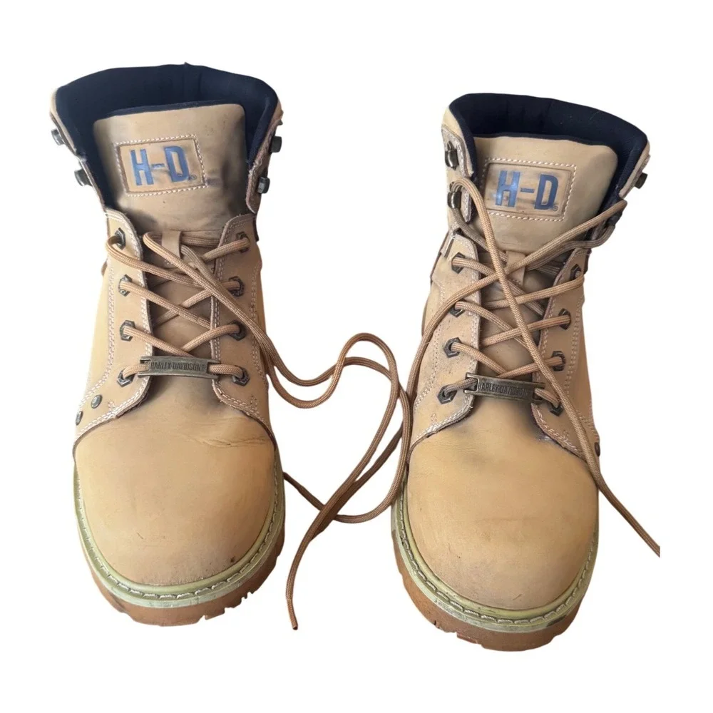 Harley-Davidson Mens Woodridge Work‎ Boots Nu Buck Leather D93379 Preloved  10.5